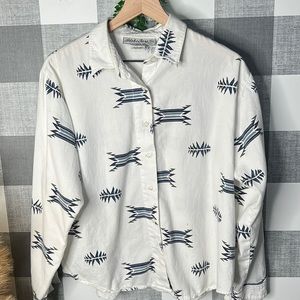 VTG Aztec button up shirt